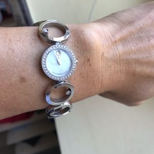 Movado Ono mother of perle with diamonds